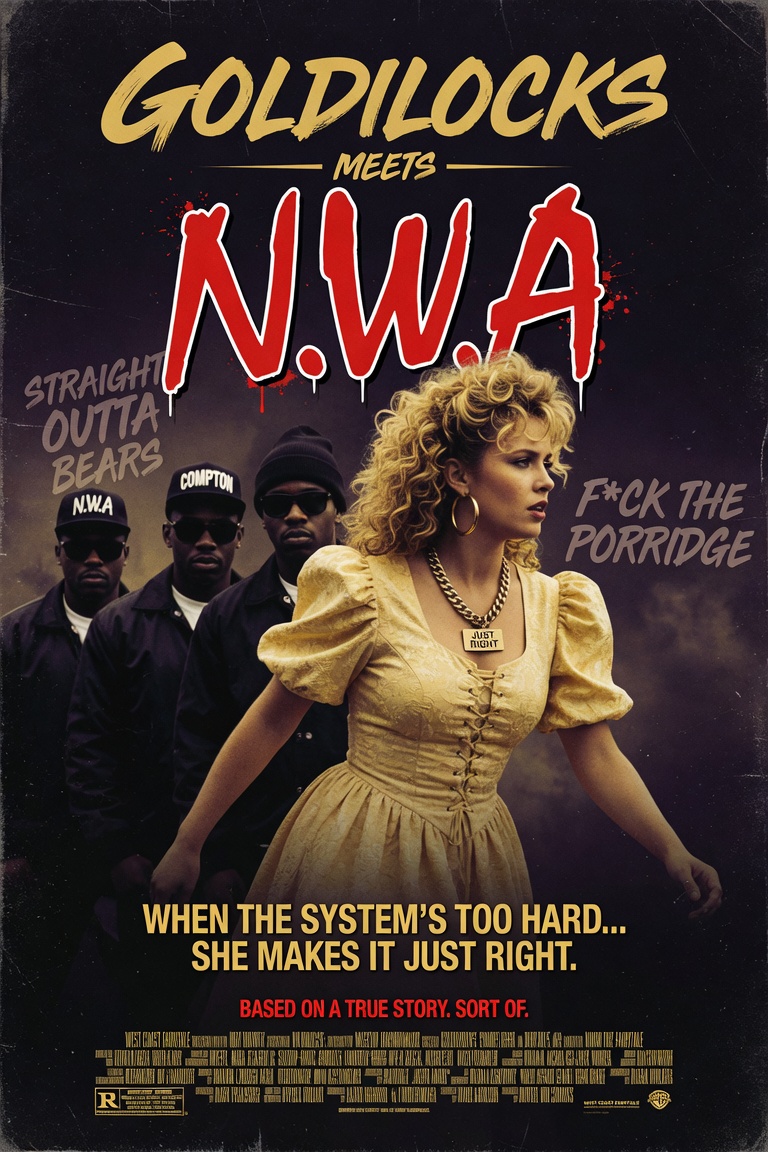 Goldilocks meets N.W.A poster